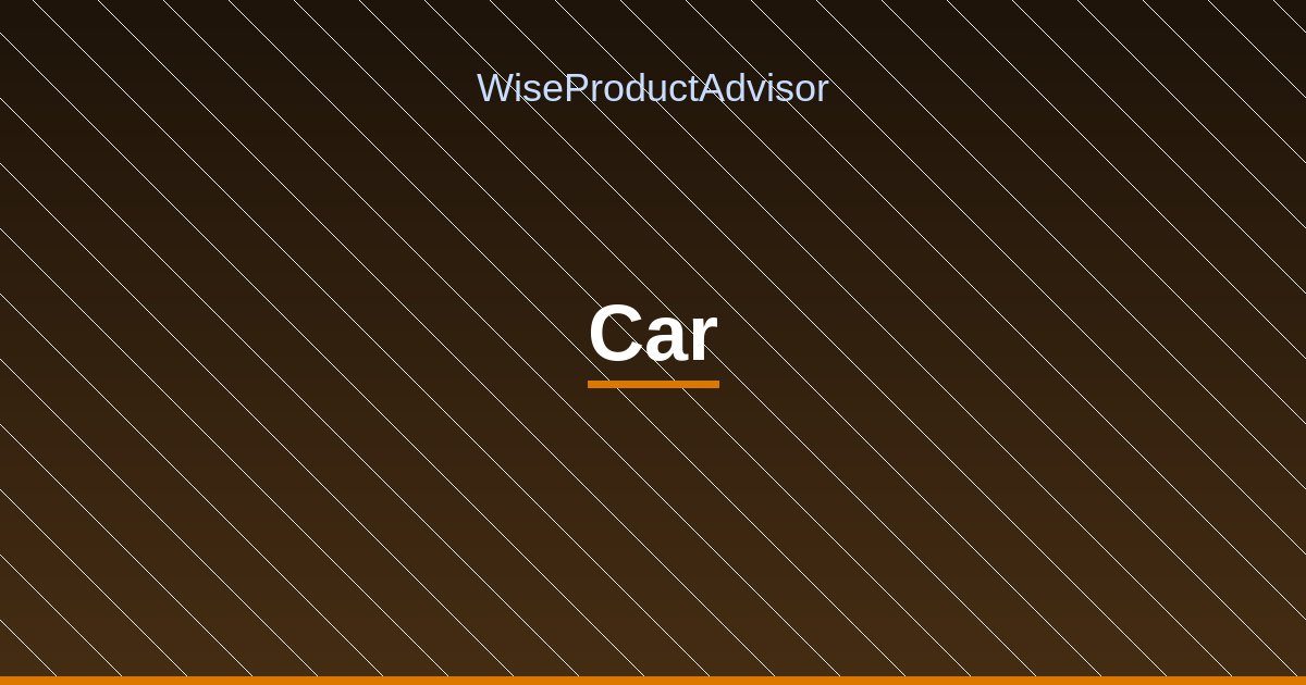 WiseProductAdvisor - Car